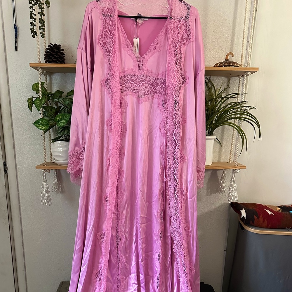 Pink Lacey SLIP